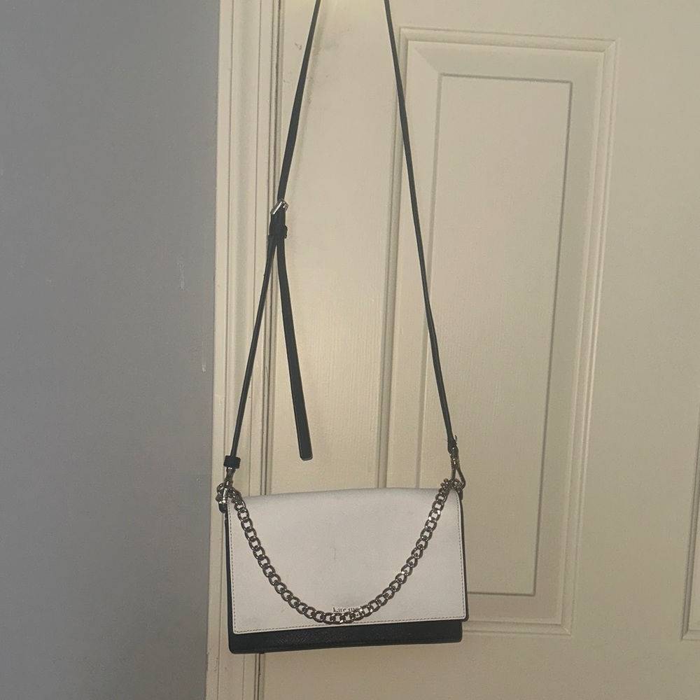 Kate Spade Black and White Crossbody Bag